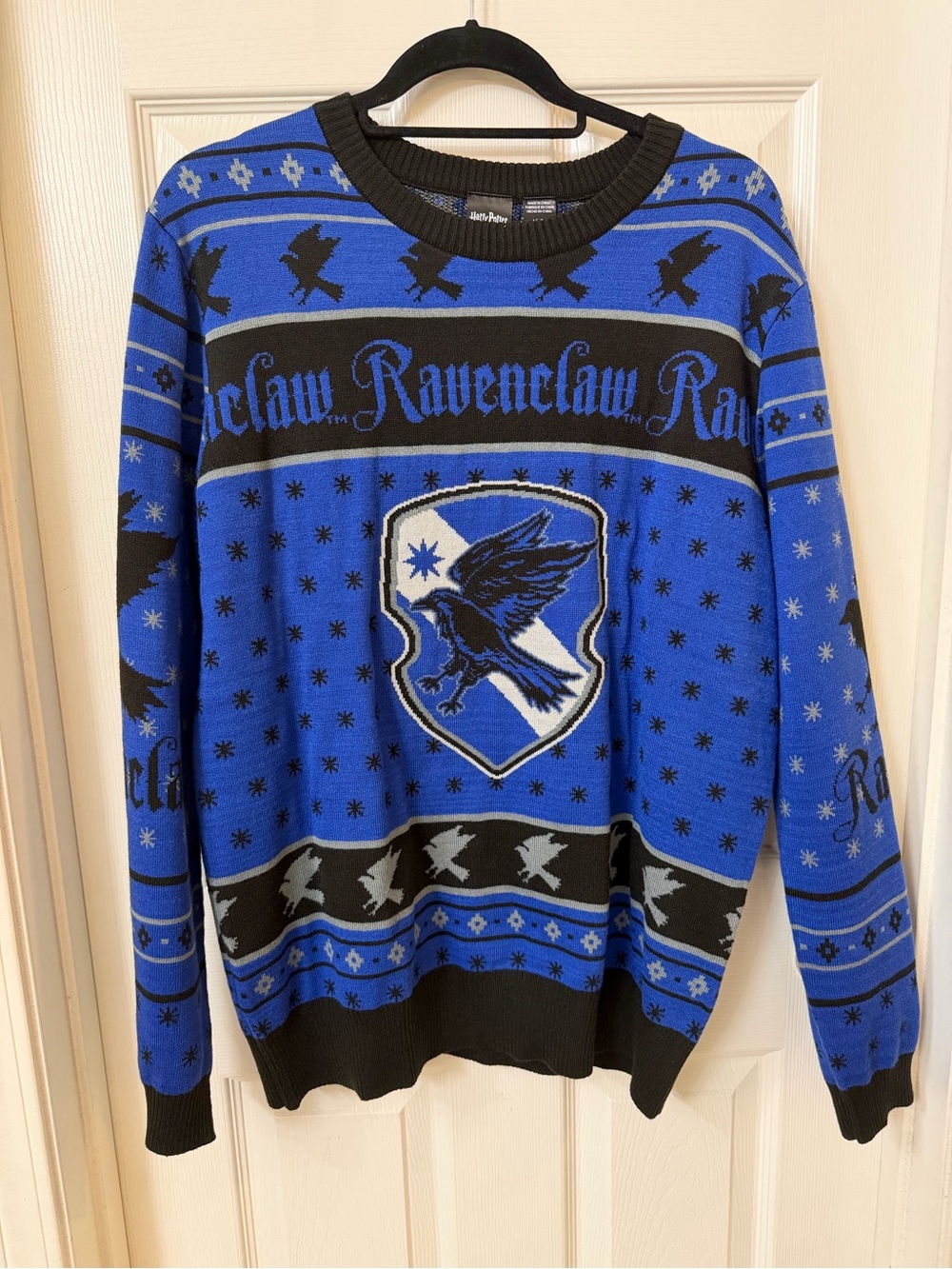 ✨Harry Potter Ravenclaw Blue and Black Crewneck Sweater